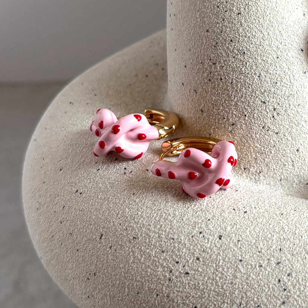 The Mini Knot Hoops | Confused Heart