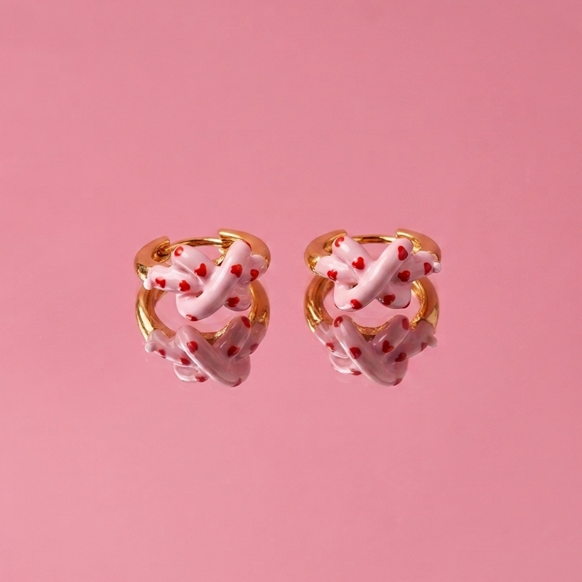 The Mini Knot Hoops | Confused Heart